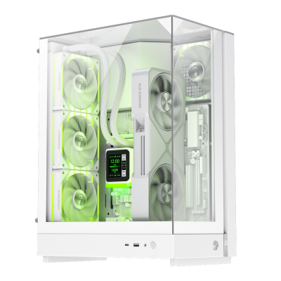 GAMEMAX Datoru korpuss  T20 Mini-Tower White (9101-1000R0002)