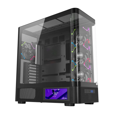 XYZ Datoru korpuss  Quantum Pro Midi-Tower Black (X-CS-QUANTUMPRO-B)