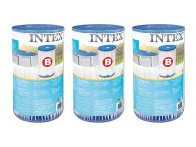 INTEX  - 3 cartouches de filtration b Blanc