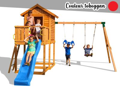 FUNGOO Aire de jeux My house Move - Toboggan Rouge - 
