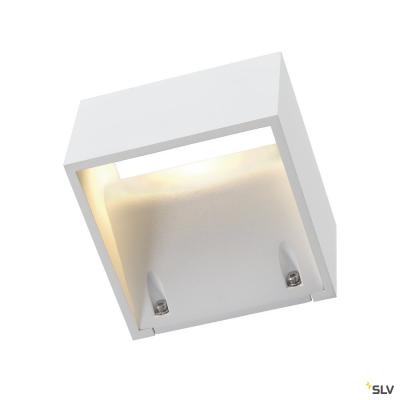 SLV Logs wall applique, carr&eacute;e, blanc, 7,5w led, 3000k -  - blanc