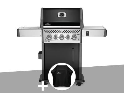 NAPOLEON Barbecue &agrave; gaz  Rogue SE 425 SIB noir 3 br&ucirc;leurs + Housse de protection