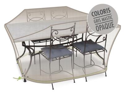 JARDILINE Housse table rectangulaire + chaises 4/6 personnes cover one