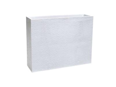 EDA Pot plastique Graphit, L.99.5 x l.29.5 x H.78.5 cm, blanc c&eacute;rus&eacute;
