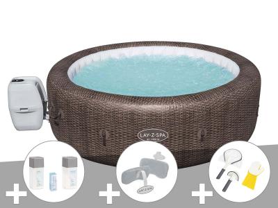 BESTWAY Spa gonflable Lay-Z-Spa St Moritz rond Airjet 5/7 places -  - 40420