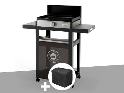 LE MARQUIER Plancha Fran&ccedil;aise &eacute;lectrique 150 Duo + Housse de protection -  