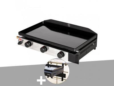 SOMAGIC Plancha gaz &agrave; poser 3 br&ucirc;leurs Solia 300 -  + Support balcon 