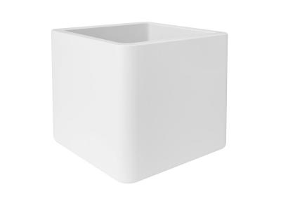 ELHO  - Pot de fleurs Pure Soft Brick 40 x H.40 cm - Blanc - Blanc