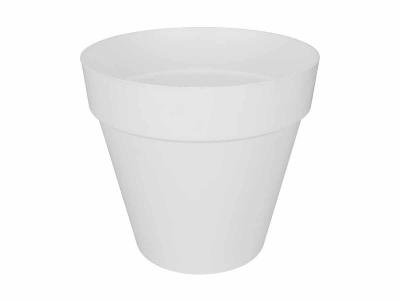 ELHO Pot de fleurs rond Loft Urban &oslash; 70 x H.62 cm - Blanc - Blanc