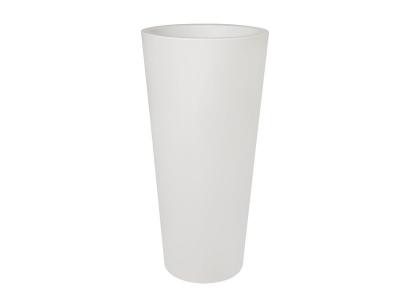 ELHO Pot de fleurs rond Pure Straight High &Oslash; 60 x H.125 cm - Blanc - Blanc