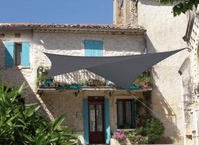  Voile ombrage Serenity - Carr&eacute; - Ardoise - 3,60m 