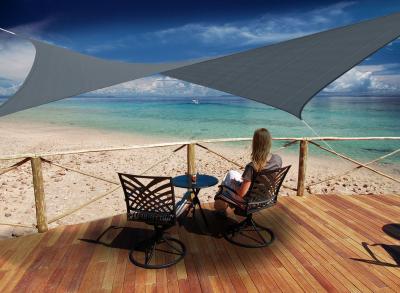  Voile ombrage Austral - Carr&eacute; - Ardoise - 5m 