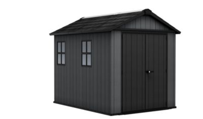 KETER Abri de jardin NEWTON PLUS 759  L230 x P287 x H246 cm 6,6 m&sup2; coloris gris anthracite