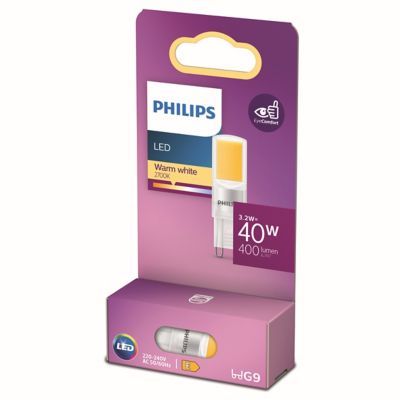 PHILIPS Ampoule LED G9 capsule 400lm 3.2W = 40W IP20 blanc chaud 