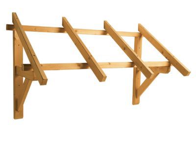 BURGER Auvent bois pour porte d'entr&eacute;e Paraline 140 x 80 cm