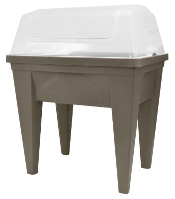 EDA PLASTIQUES Bac de culture Eda Max taupe + serre