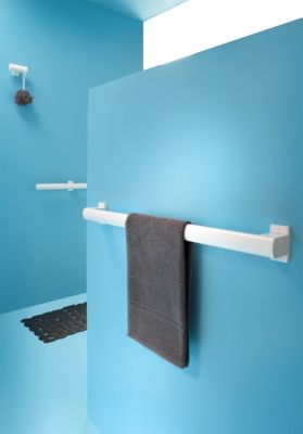 GODONNIER Barre d'appui droite en aluminium blanc epoxy  43,7 cm