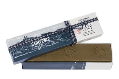LA CORVETTE Barre de Savon de Marseille  Savonnerie du midi olive 900g
