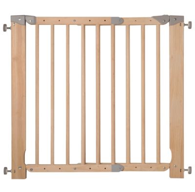 NORDLINGER Barri&egrave;re lila 70-103cm bois brut fsc