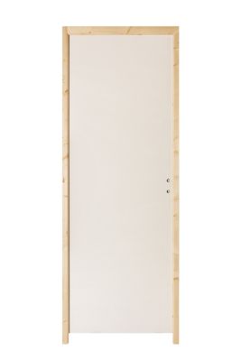 Bloc porte pr&eacute;peint Huisserie eco - Gauche - 204x73cm 