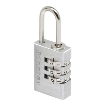 MASTER LOCK Cadenas &agrave; combinaison programmable chrome 20mm anse d.3xh.21mm