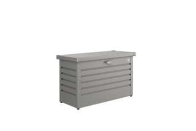 BIOHORT Coffre de jardin m&eacute;tal 195 L, l.101 x H.61 x P.46 cm, gris quartz,  T100