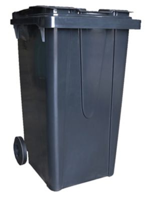 BELLIJARDIN Conteneur &agrave; ordures m&eacute;nag&egrave;res sur roues  240L