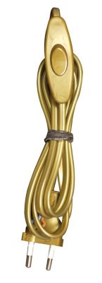TIBELEC Cordon et interrupteur , plastique, or 460 W