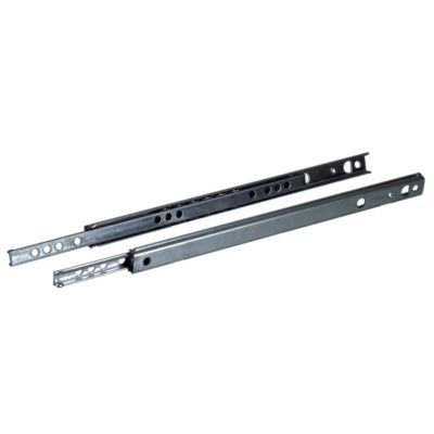 VYNEX Coulisses &agrave; billes pour tiroirs en acier zingu&eacute; Diall L.28,3 cm