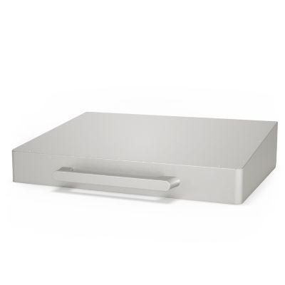 LE MARQUIER Couvercle 60 Signature Allure Duo inox satin&eacute; 61x49x16cm (LxlxH) gris