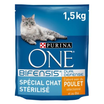 PURINA ONE  - Adulte St&eacute;rilis&eacute; - Poulet C&eacute;r&eacute;ales - 1,5kg