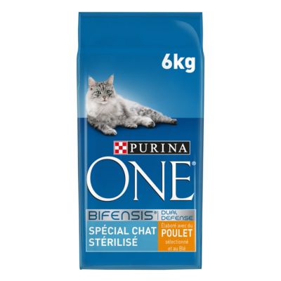 PURINA ONE  St&eacute;rilis&eacute; au poulet - lot % : 2 x 6 kg