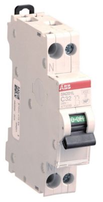 ABB  Disjoncteur modulaire phase plus neutre (PH/N) 32 A