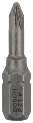 BOSCH  Pz1 C 25 Mm Extra Hard Tip Screwdriver 3 Units Argent&eacute;