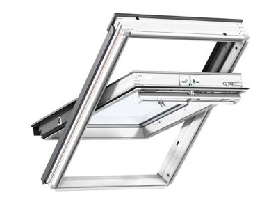 VELUX Fen&ecirc;tre de toit &agrave; rotation  Tout Confort Whitefinish - bois peint en blanc L. 78 x H. 140 cm (GGL 2057 MK08)