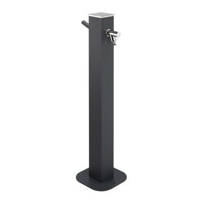 JARDINEX Fontaine robinet en aluminium gris anthracite