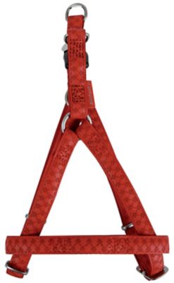 ZOLUX  Mac Leather Harnais R&eacute;glable pour Chien Rouge 20 mm