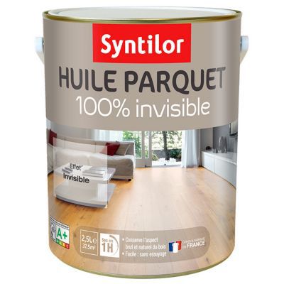 SYNTILOR Huile parquet 100% invisible  incolore mat 2.5 l