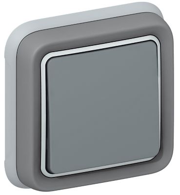 LEGRAND  - Interrupteur ou va-et-vient Plexo complet encastr&eacute; - Gris