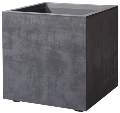DEROMA Jardini&egrave;re cube Millennium  anthracite 39 cm