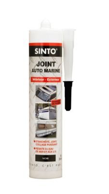 SINTO Joint auto-marine Noir 290 ml  int&eacute;rieur et ext&eacute;rieur