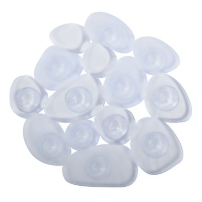 MSV Lot 4 Tapis antiderapants douche-baignoire GALS 12x13cm Transparent