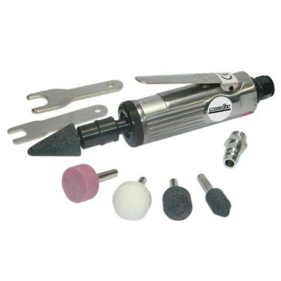 MECAFER  150153 MD06 Meuleuse droite pince &oslash; 6 + Jeu de 5 meules
