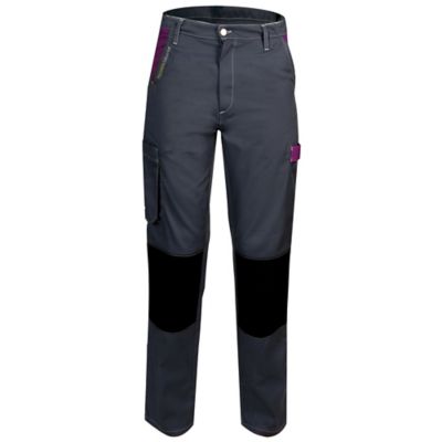 FASHION SECURITE Pantalon de travail Fashion Securit&eacute; PEP'S gris/violet XS 660001