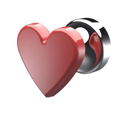 DELONGHI Pat&egrave;re magn&eacute;tique 1 t&ecirc;te forme de coeur  coloris rouge