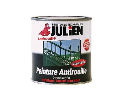 JULIEN  - Laque antirouille / Bo&icirc;te 250 ml - Blanc satin