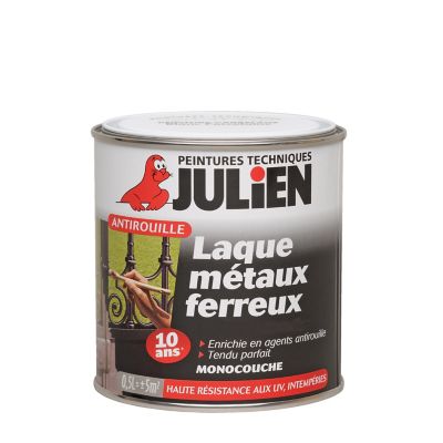 JULIEN Goudron de protection MAT Noir Ferronerie 0.25L