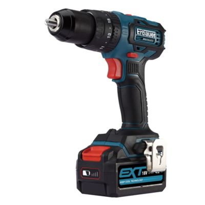 ERBAUER Perceuse &agrave; percussion sans fil brushless ecd18-li-2 18v 3663602798576