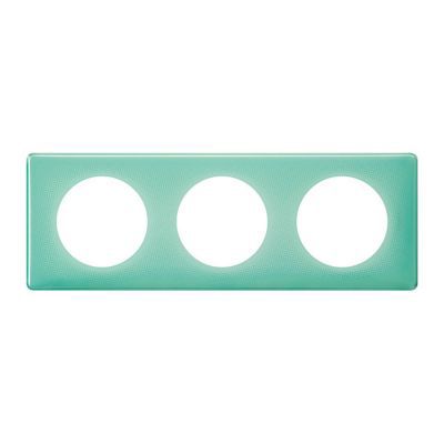 LEGRAND Plaque de finition triple  C&eacute;liane Memories 50's turquoise