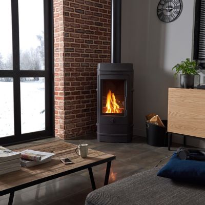 INVICTA Po&ecirc;le &agrave; bois en fonte  Balham 12kW 120m&sup2;